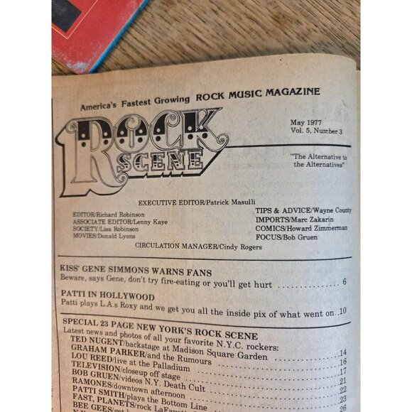 Vintage Rock Scene Magazines Featuring Ted Nugent & AeroSmith May 1977 - Picture 7 of 16